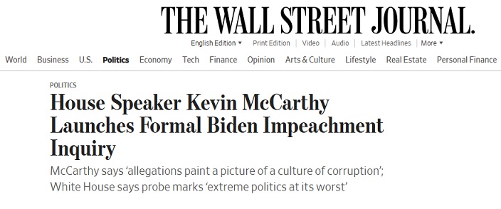 美国突发重磅消息！美众议院议长启动对拜登的弹劾调查：拜登家族有“腐败文化”(2)